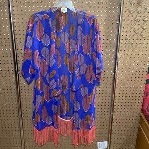 Lularoe blue and pink Monroe